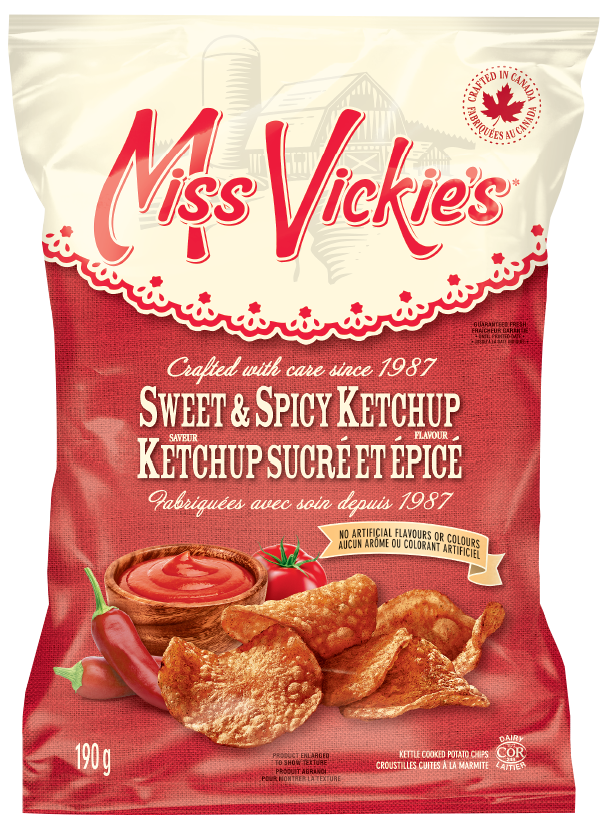 Miss Vickie's Sweet & Spicy Ketchup Flavour Kettle Cooked Potato Chips